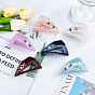 PVC Claw Hair Clips for Women, Triangle with Butterfly