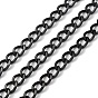 304 Stainless Steel Faceted Curb Chains, Unwelded, with Spool
