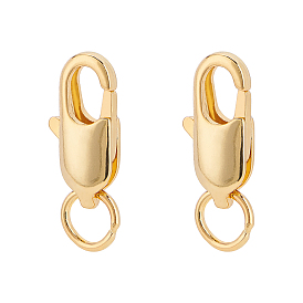 Grade AAA Brass Lobster Claw Clasps, Cadmium Free & Nickel Free & Lead Free