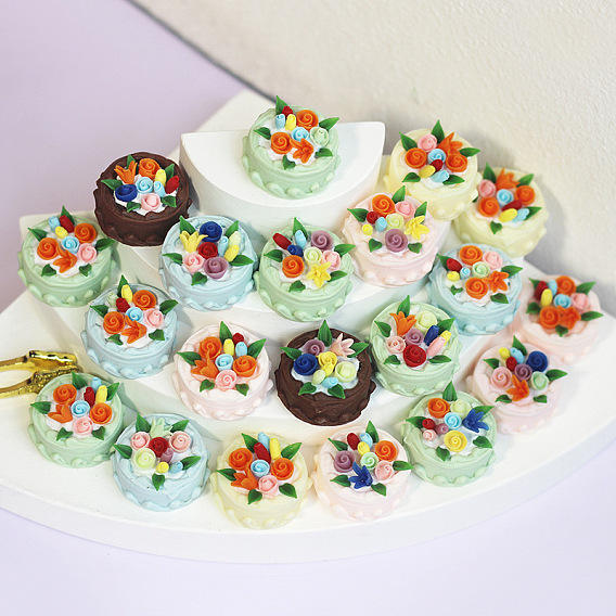 Миниатюрные украшения для тортов из смолы, аксессуары для домашнего кукольного домика с микро-ландшафтом, декорации для имитации реквизита