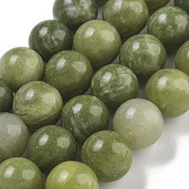 Natural Gemstone Beads, Taiwan Jade, Natural Energy Stone Healing Power for Jewelry Making, Round