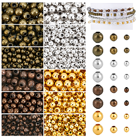 4120шт 12 стили железные разделительные бусины, без кадмия и без свинца, круглые