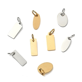 304 прелести нержавеющей стали, штамповка пустой метки, овал/прямоугольник