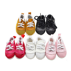 Cloth Doll Shoes, Shoelace Style Sneaker for Dolls Accessories
