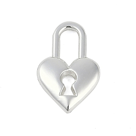 Rack Plating Alloy Pendants, Lead Free & Cadmium Free,  Lock Charms