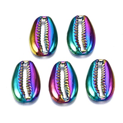 Alloy Pendants, No Hole/Undrilled, Cadmium Free & Nickel Free & Lead Free, Cowrie Shell Shape