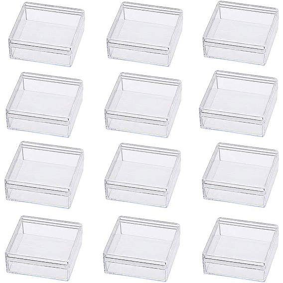 Plastic Bead Containers, Square