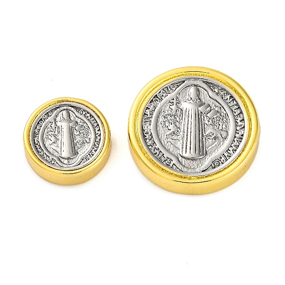 Стойки обшивки латунь микро проложить кубического циркония бусы, долговечный, без кадмия и без свинца, плоско-круглые