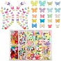 240Pcs 10 Style Opaque & Transparent Acrylic & Plastic Beads, Butterfly