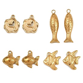 304 подвески из нержавеющей стали, ионное покрытие (ip), реальный 18 k позолоченный