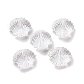 Transparent Acrylic Beads, Shell Shape, Top Drilled