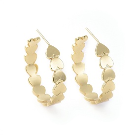 Латунь серьги, серьги-кольца, с ушными гайками и 925 булавкой из стерлингового серебра, кольцо с сердцем