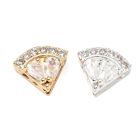 Латунные микро проложить кубического циркония бусы, без кадмия, без никеля и без свинца, вентилятор