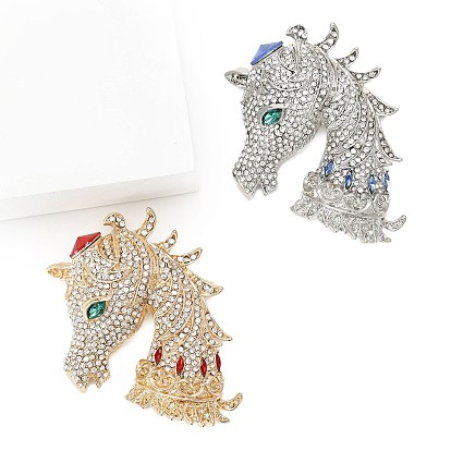 Броши из сплава единорога со стразами для одежды-рюкзака