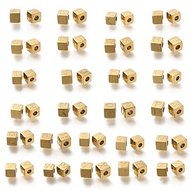 26шт ионное покрытие (IP) 304 шарики из нержавеющей стали, куб с письмом ~ г