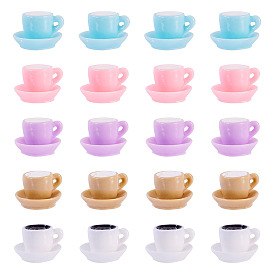 30шт 5 цветные кабошоны из непрозрачной смолы, имитация еды, пить