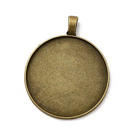 Старинные тибетском стиле настройки сплава подвеска кабошон, чашки безель с краями, без кадмия, без никеля и без свинца