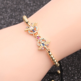 Zircon Inlaid Chain Bracelet for Men and Women - Delicate and Stylish