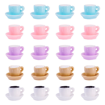 30шт 5 цветные кабошоны из непрозрачной смолы, имитация еды, пить