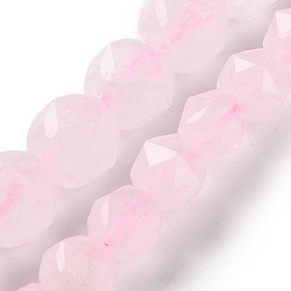 Природного розового кварца нитей бисера, граненые, бусины с двойным сердечком и звездочкой