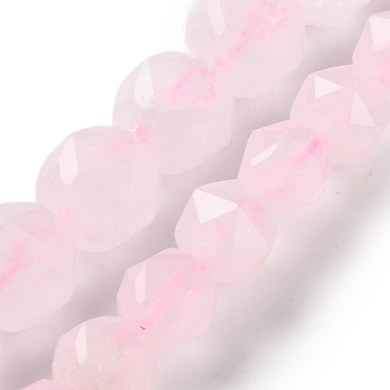 Природного розового кварца нитей бисера, граненые, бусины с двойным сердечком и звездочкой