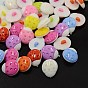 Acrylic Shank Buttons, 1-Hole, Dyed, Ladybug, Hole: 4x2mm