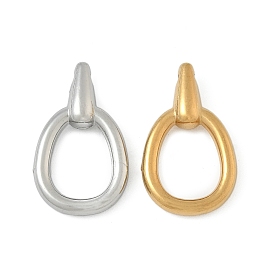 304 Подвески из нержавеющей стали с ионным покрытием (IP), овальные