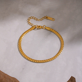 Браслет-цепочка в стиле хип-хоп 3.4 мм 304 модное украшение из нержавеющей стали