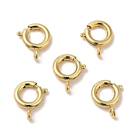 Brass Spring Ring Clasps, Cadmium Free & Nickel Free & Lead Free