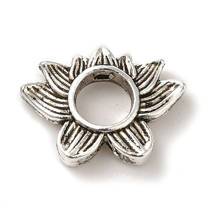 Cadre en alliage de perles de style tibétain, sans cadmium et sans plomb, lotus