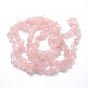 Natural Rose Quartz Beads Strands, Chips