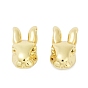 Латунные микро проложить кубического циркония бусы, кролика головы, без кадмия и без свинца