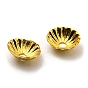 Rack Plating Brass Bead Cone, Long-Lasting Plated, Flower, Lead Free & Cadmium Free, Apetalous