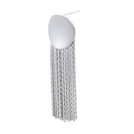 Серьги-гвоздики с латунной цепочкой и кисточками для женщин, без никеля 