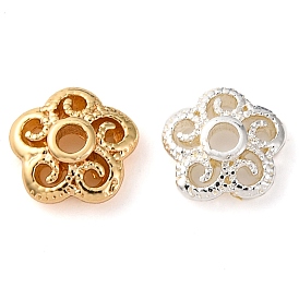 Flower Brass Bead Caps