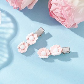 2шт. заколки для волос из смоляной кожи аллигатора для женщин и девочек, формы раковины