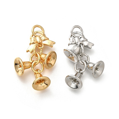 Латунные подвески, без кадмия, без никеля и без свинца, рождественские колокольчики