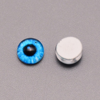 Resin Cabochons, Half Round/Eye