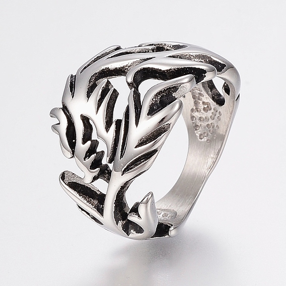 304 Edelstahl Fingerringe