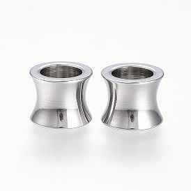 201 из нержавеющей стали бусы, бусины с большим отверстием, ваза