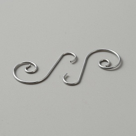 Fermoirs en fer, crochet en forme de s, pour l'artisanat de bricolage, bijoux suspendus, Porte-clés, balises
