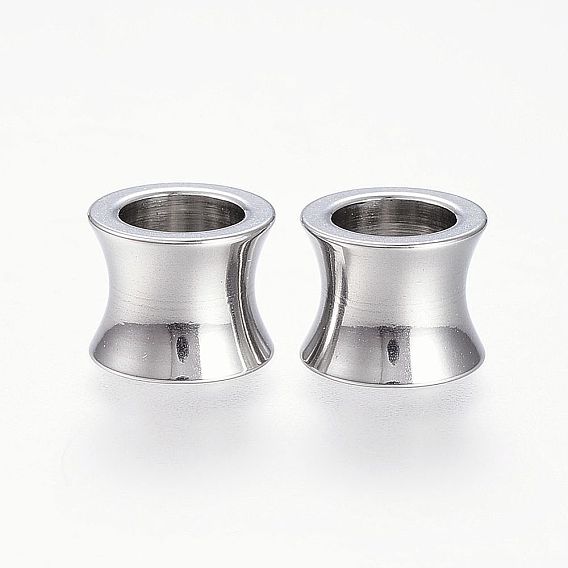 201 из нержавеющей стали бусы, бусины с большим отверстием, ваза