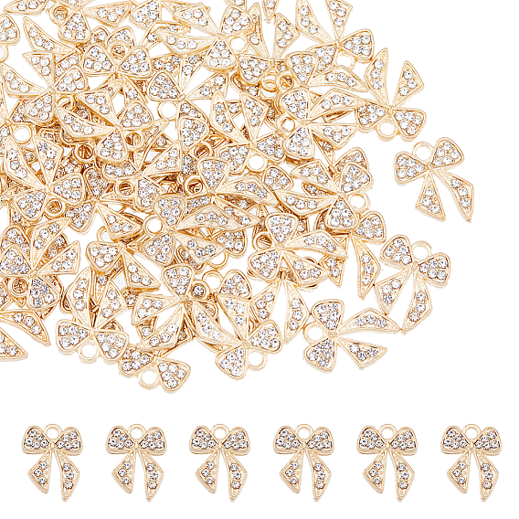 60 подвески из сплава шт., с кристально горный хрусталь, бантом