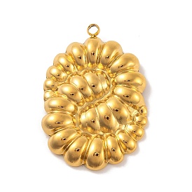 Ионное покрытие (ip) 304 подвески из нержавеющей стали, овальные амулеты