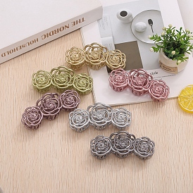 Заколки-когти из смолы с цветком