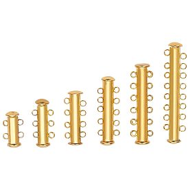 Tube Brass Magnetic Slide Lock Clasps