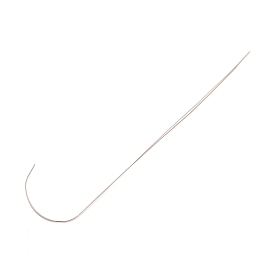 201 Stainless Steel Bented Beading Needles, Jewelry Tools