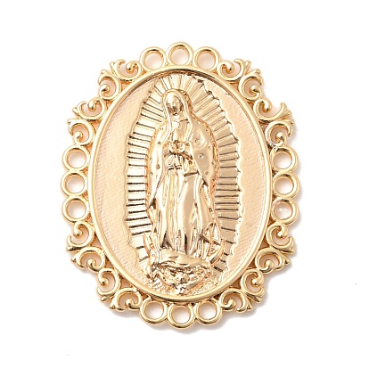 Латунные люстры ссылки компонент, овальные с рисунками " virgin mary"