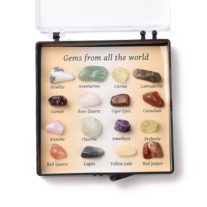 Natural Gemstones Nuggets Collections, for Earth Science Teaching