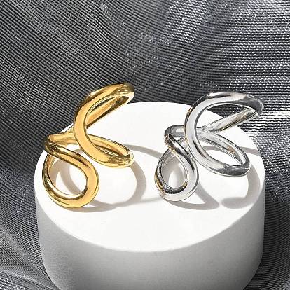 Ионное покрытие (ip) 304 открытая манжета из нержавеющей стали для женщин